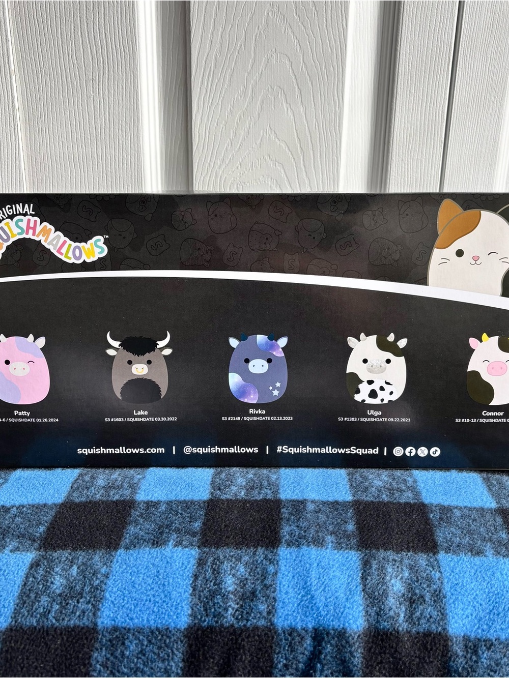 Select Series Squishmallows Rare Collectors Boxset of 5 Cow Clips - Picture 2 of 2